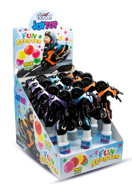 Joytop Fun Scooter Lollipop with Toy 12 x 11g | جوي توب سكوتر المرح مع مصاصة - 2kShopping