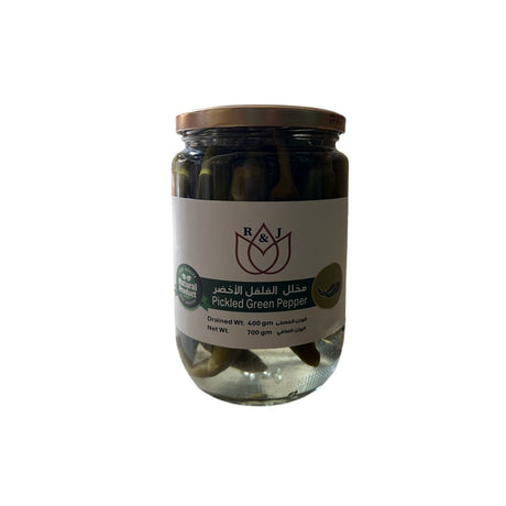 R&J Pickled Green Pepper 700g | آر آند جي مخلل الفلفل الاخضر - 2kShopping