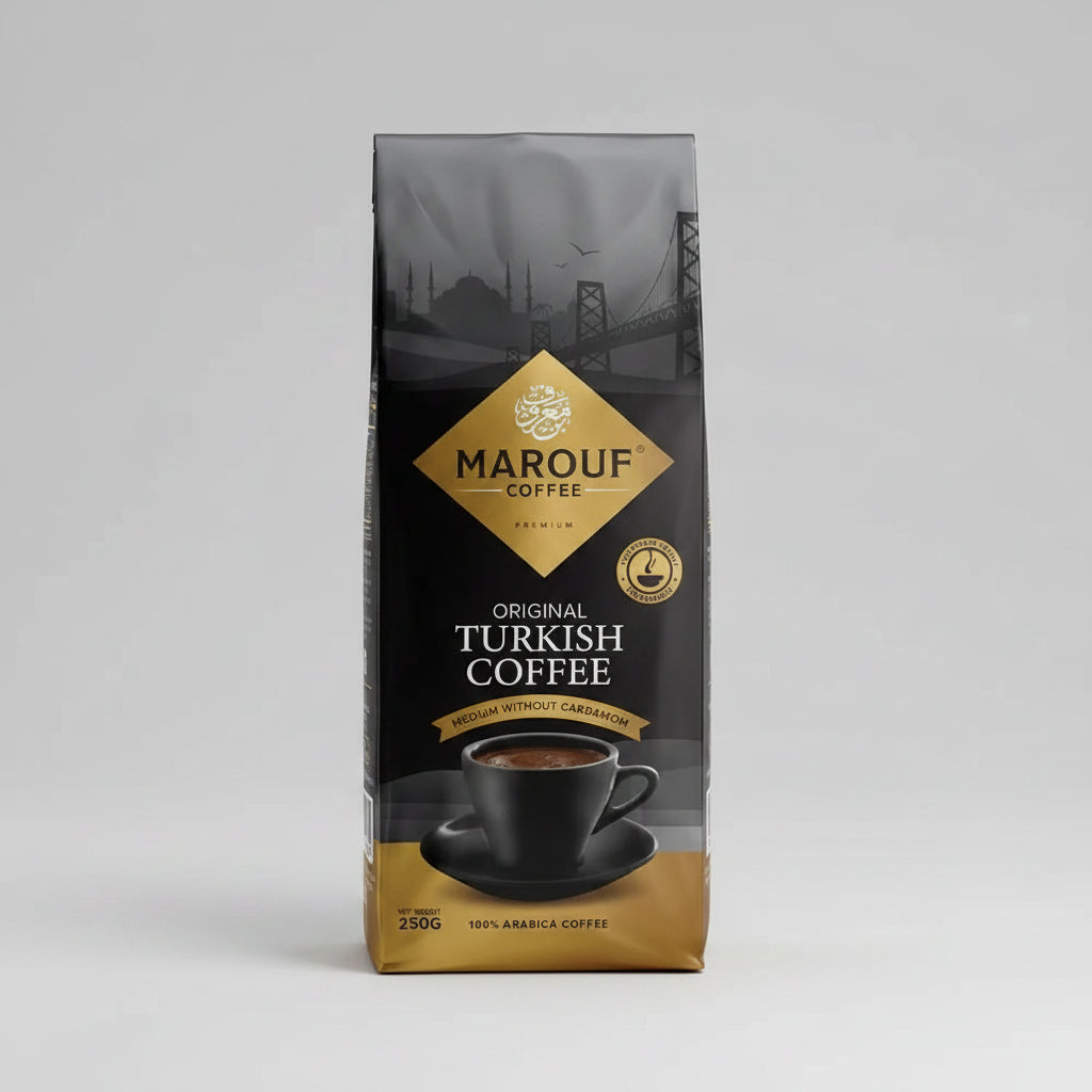 Marouf Turkish Coffee Medium without Cardamom 250G