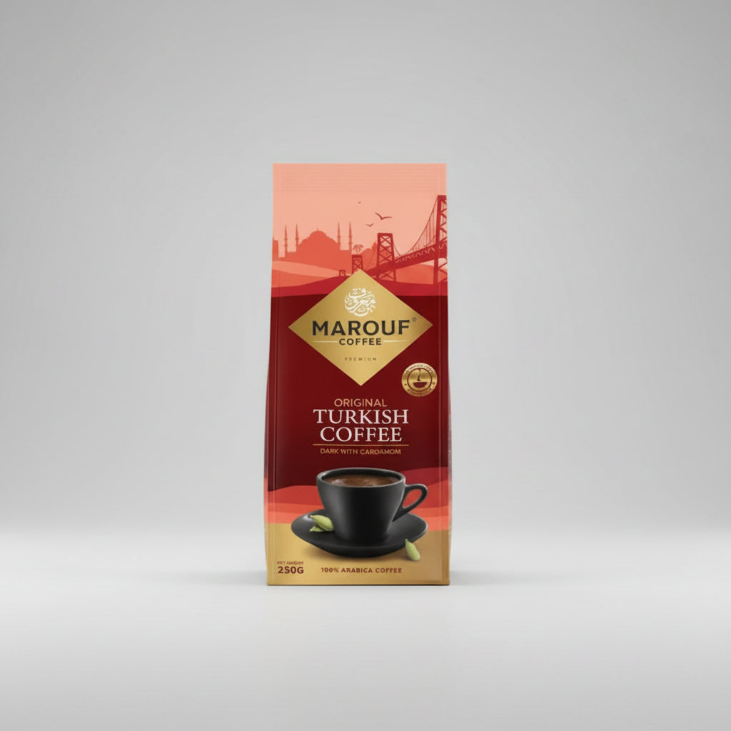 Marouf Turkish Dark Coffee with Cardamom 250G