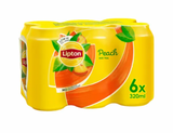 Lipton Peach Ice Tea 320ml Pack of 6 | ليبتون شاي مثلج بنكهة الخوخ
