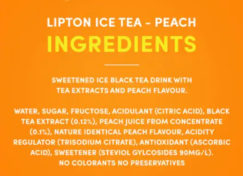 Lipton Peach Ice Tea 320ml Pack of 6 | ليبتون شاي مثلج بنكهة الخوخ