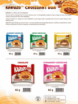Karuzo Croissant Bun Chocolate 82g | كعك الكرواسان محشي بالشوكولاتة - 2kShopping