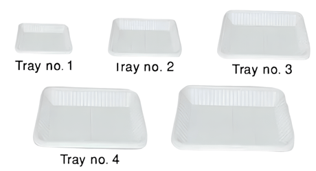 HTE Disposable Rectangular Plastic Plates No 4 | اطباق بلاستيكية مستطيلة - 2kShopping