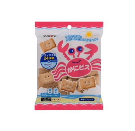 Japanese Sanritsu Crab Mini Biscuits 60g | بسكوت ميني - 2kShopping