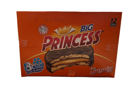 Princess Big Biscuits Dipped Chocolate 12 x 40g | برنسيس بسكويت مغطى بالشوكولاتة - 2kShopping