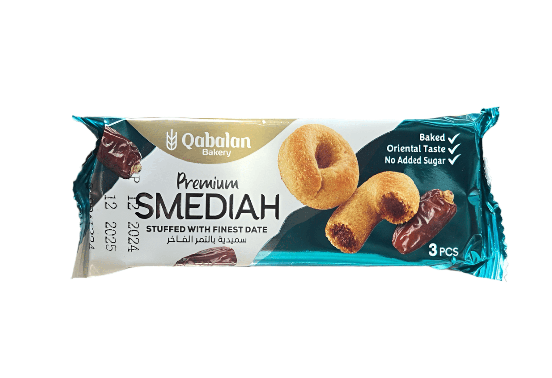 Qabalan Smediah with Dates Sugar Free 40g | قبلان سميدية بالتمر الفاخر بدون سكر - 2kShopping