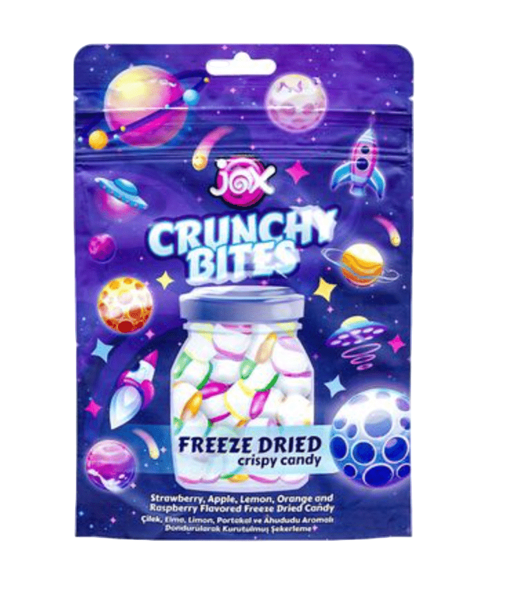 Jox Crunchy Bites Dried Candies 10x50g | حلوى مجففة متعددة النكهات - 2kShopping