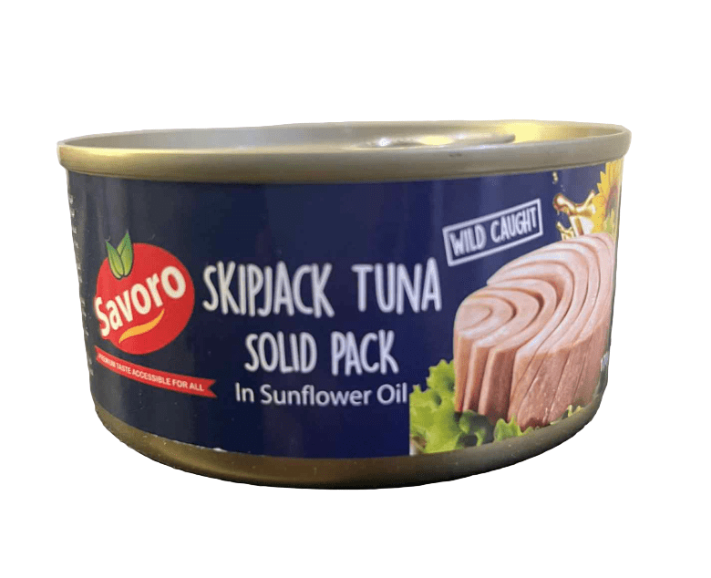 Savoro Skipjack Tuna in Sunflower Oil 170g | سافورو تونا قطع بالزيت النباتي - 2kShopping