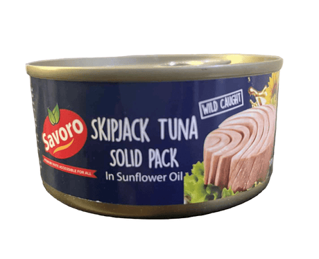 Savoro Skipjack Tuna in Sunflower Oil 170g | سافورو تونا قطع بالزيت النباتي - 2kShopping