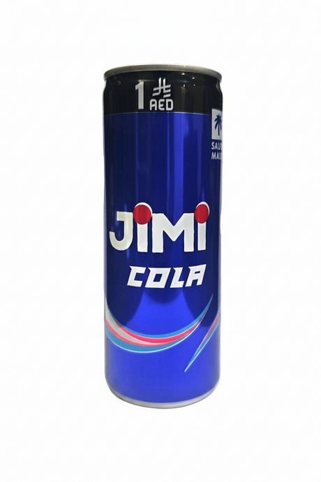 Jimi Cola Sparkling Drink Slim Can 240ml | جيمي مشروب غازي كولا - 2kShopping
