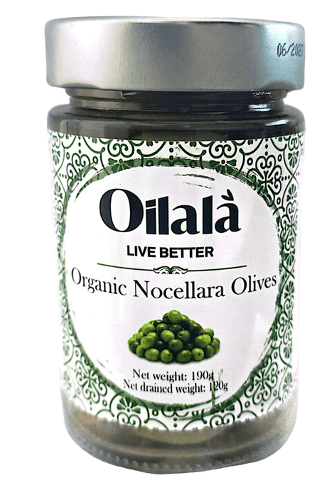 Organic Pitted Green Olives - Italian Nocellara Variety 190g | زيتون أخضر عضوي منزوع النوى - صنف نوسيلارا إيطالي - 2kShopping