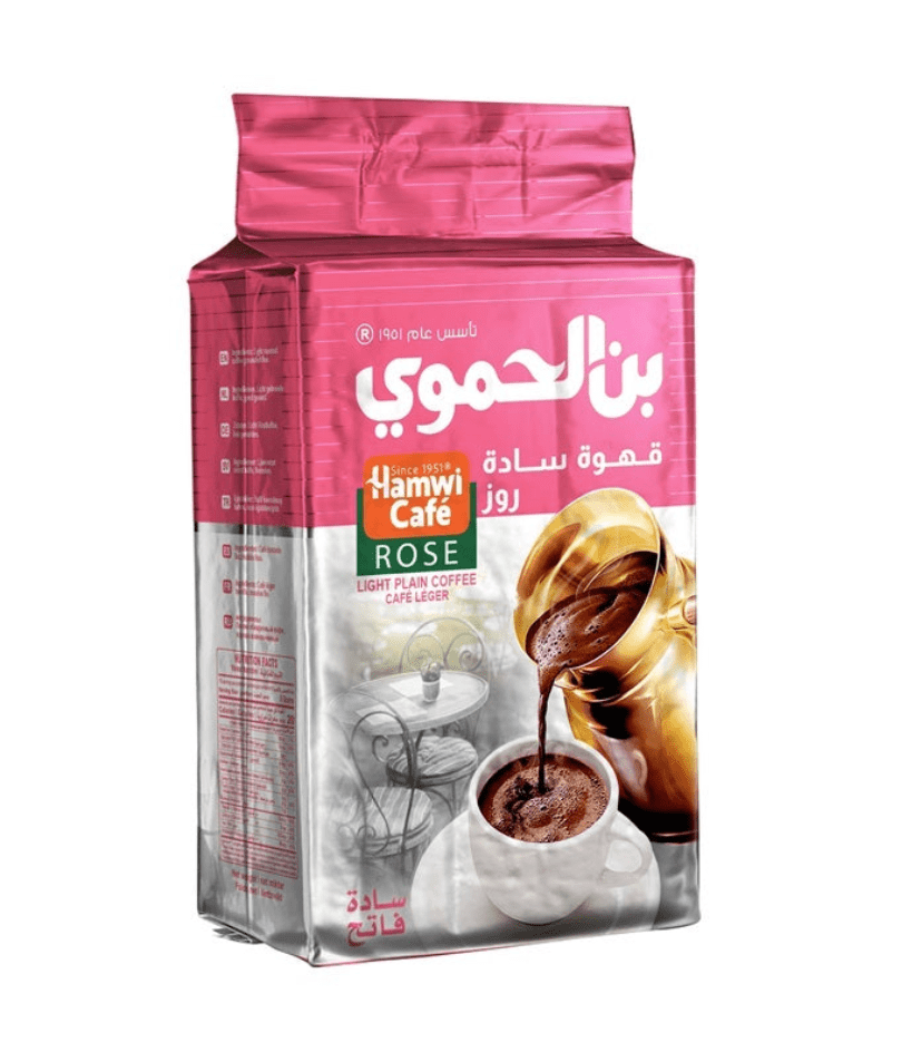 Al Hamawi Rose Light Plain Coffee 180g | قهوة الحموي روز لايت سادة - 2kShopping