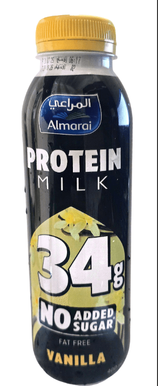 Al Marai Protein Milk Strawberry Vanilla Flavor 400ml | المراعي حليب البروتين بالفراولة والفانيلا - 2kShopping