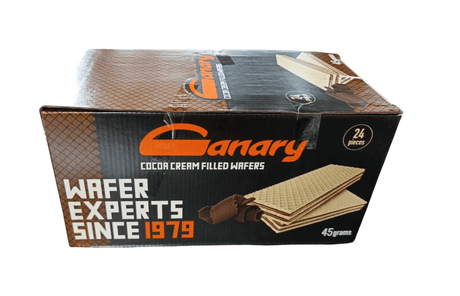 Canary Wafer with Chocolate Cream 24 x 24g | بسكويت كناري صغير (Exp:10/2025) - 2kShopping