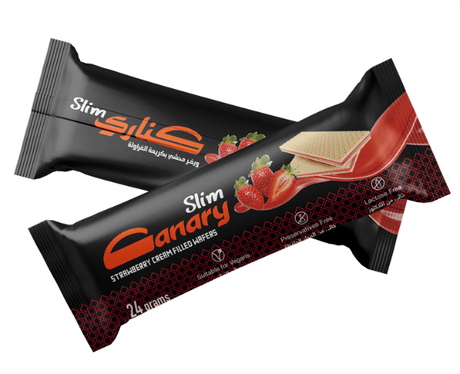 Canary Wafer with Strawberry Cream 24g | بسكويت كناري صغير - 2kShopping