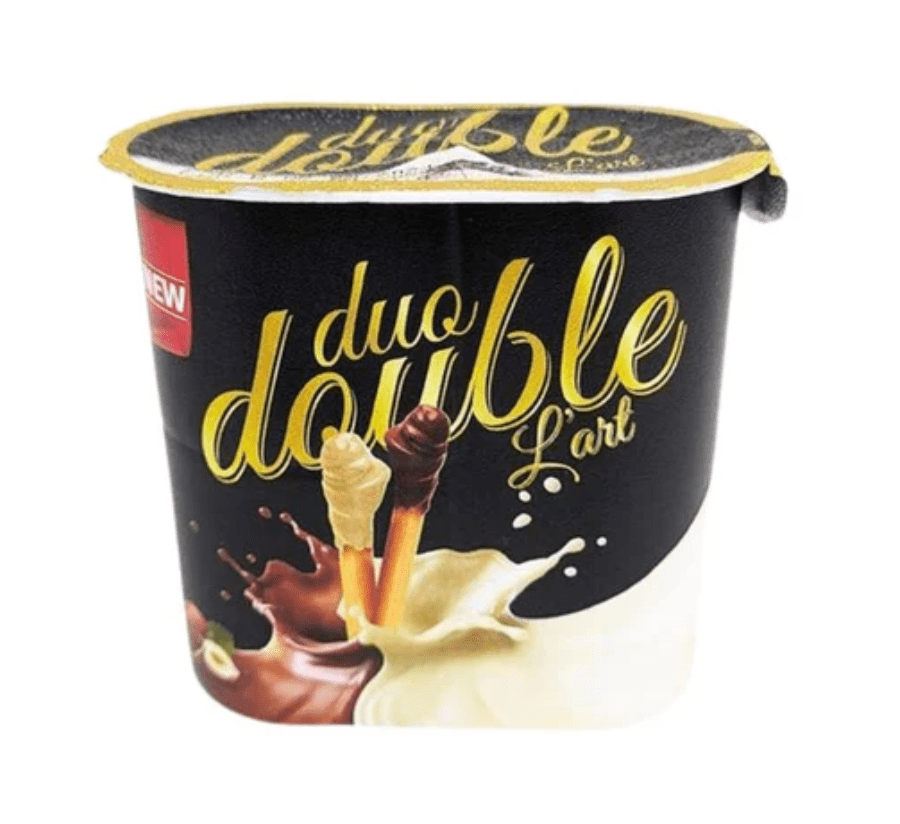 Duo Double Lart Hazelnut Cream with Breadsticks 50g | ديو دبل لارت كريمة البندق مع اصابع البسكويت - 2kShopping