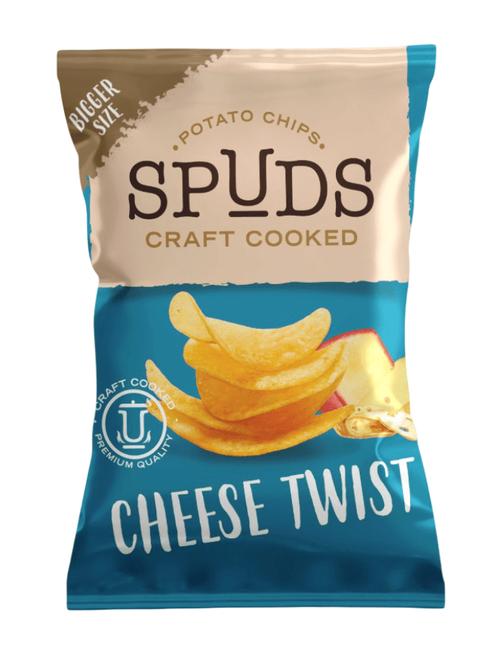 Spuds Chips Cheese Twist 40g | سبدز شيبس بالجبنة - 2kShopping
