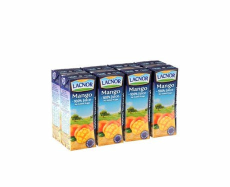 Lacnor Mango Juice 8*180 ml | لاكنور عصير مانجو - 2kShopping