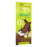 Tops Chocolate Bar Milk with Pistachio Sugar - Free Pack 12 X 50g - 2kShopping