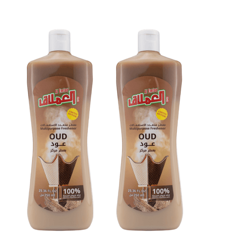 Al Emlaq Multipurpose Freshener Oud Pack of 2 x 750ml | العملاق معطر متعدد الاستعمالات بالعود - 2kShopping