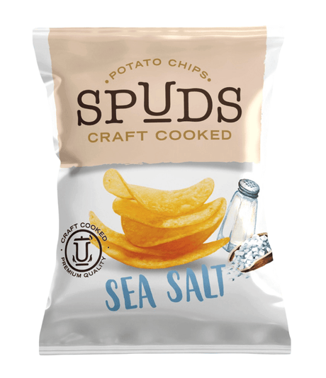 Spuds Chips Sea Salt 145g | سبدز شيبس ملح البحر - 2kShopping