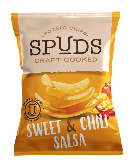Spuds Chips Sweet & Chili Salsa 145g | سبدز شيبس فواكه حارة - 2kShopping