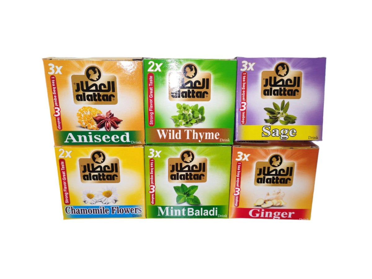 Alattar Alattar Tea Mix Flavour Herbs Bundle 6 Pack x 4TB|العطار مجموعة من شاي ...