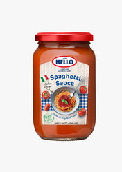 Hello Spaghetti Sauce Glass Jars 12 x 375g | هلو صلصة السباغيتي - 2kShopping