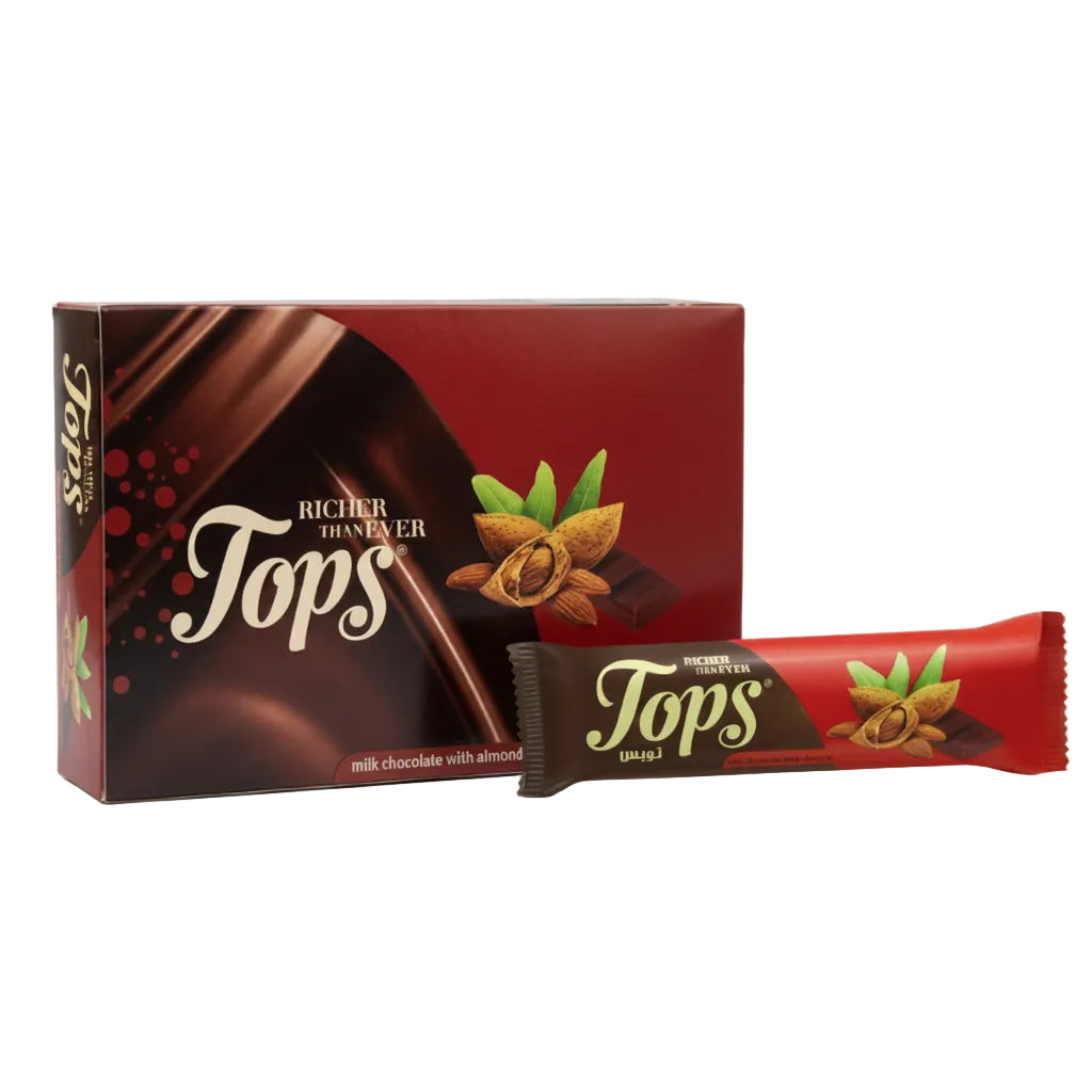 Tops Milk Chocolate with Almond 36g