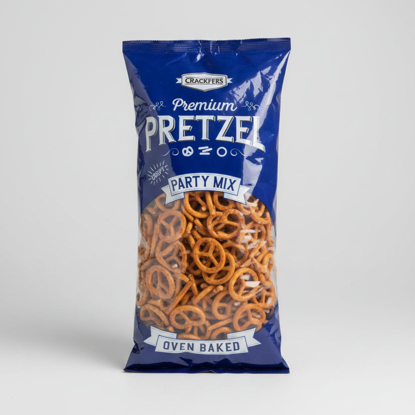 Crackfers Premium Pretzel Party Mix Oven Baked 300G