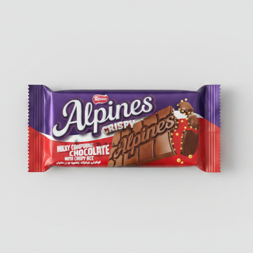 Groven Alpines Crispy Milky Compound Chocolate60G