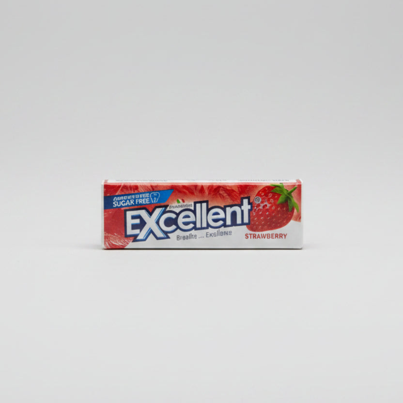 Excellent Strawberry Sugar Free Gum 14G