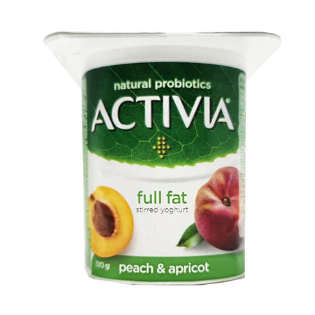 Activia Yoghurt Full Fat Peach & Apricot 120g - 2kShopping