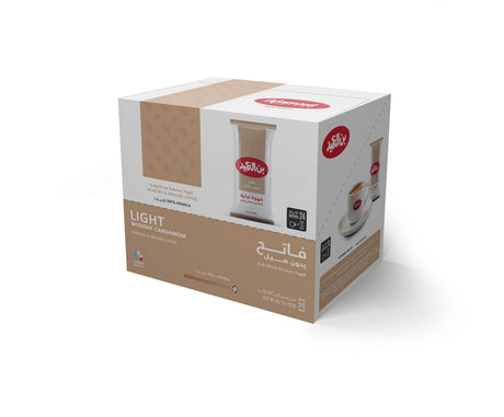 Al Ameed Turkish Coffee Light without Cardamom Pack of 24 x 8g - 2kShopping