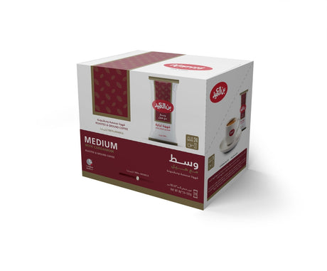 Al Ameed Turkish Coffee Medium with Cardamom Pack of 24 x 8g | بن العميد قهوة تركية وسط مع هيل - 2kShopping