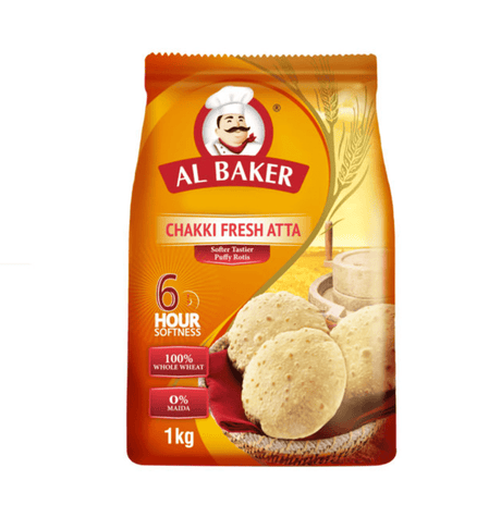 Al Baker Chakki Fresh Atta Flour 1Kg - 2kShopping