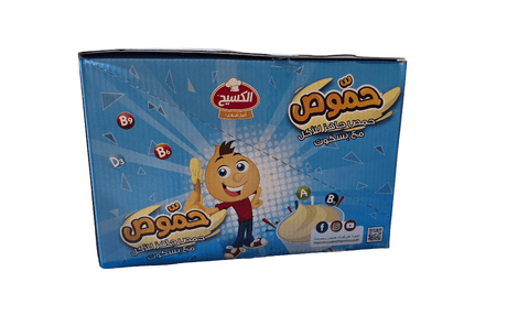 Al Kasih Hummos w/ Biscuits Ready to Eat 6Pcs*11g|الكسيح حموصة حمص جاهز للأكل مع بسكويت - 2kShopping