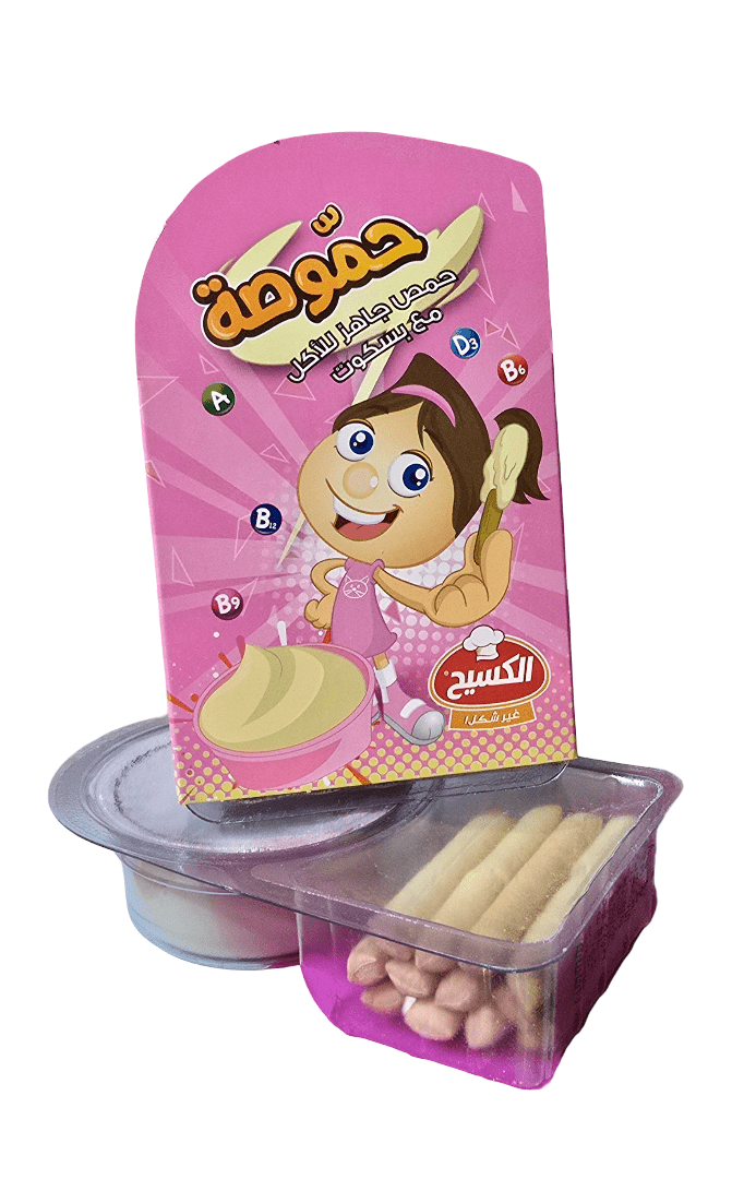 Al Kasih Hummosa w/ Biscuits Ready to Eat 11g|الكسيح حموصة حمص جاهز للأكل مع بسكويت - 2kShopping