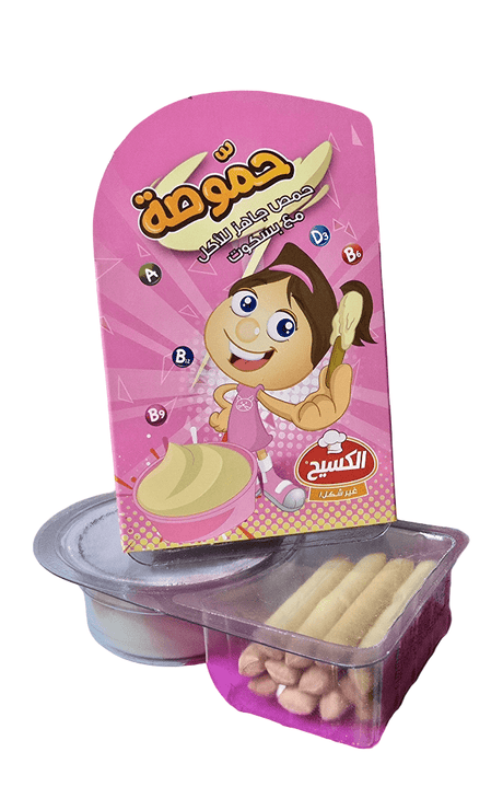 Al Kasih Hummosa w/ Biscuits Ready to Eat 11g|الكسيح حموصة حمص جاهز للأكل مع بسكويت - 2kShopping