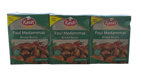 Al Kasih Large Broad Beans 3X390g | الكسيح فول مدمس حبة كبيرة - 2kShopping