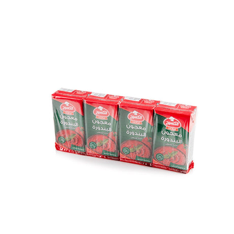Al Kasih Tomato Paste 135g Pack of 4 | الكسيح معجون البندورة - 2kShopping