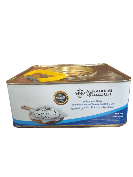 Al Nabulsi White White Cheese Boiled Goat 2Kg | جبنة نابلسية مغلية غنم فريش - 2kShopping