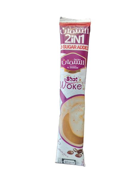 Al Samman 2 in 1Instant Coffee Woke No Sugar Added 12g - 2kShopping