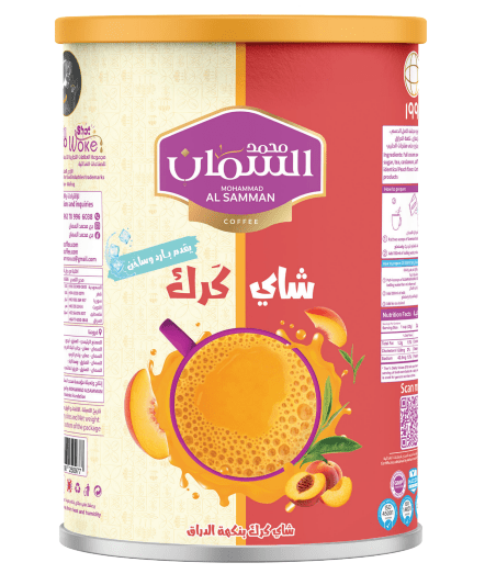 Al Samman Karak Tea Peach Flavor 640g | السمان شاي كرك ( بنكهة المشمش) - 2kShopping