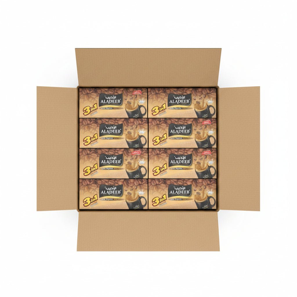 Aladeeb 3 in 1 Milky Foamy Coffee Mix Box of 12 x 24x18g - 2kShopping