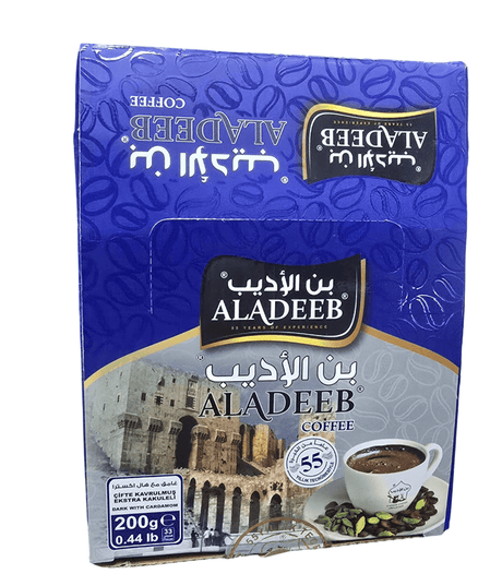 Aladeeb Coffee Dark With Extra Cardamom 10 pcs x 200g|الاديب قهوة غامق هال اكسترا - 2kShopping