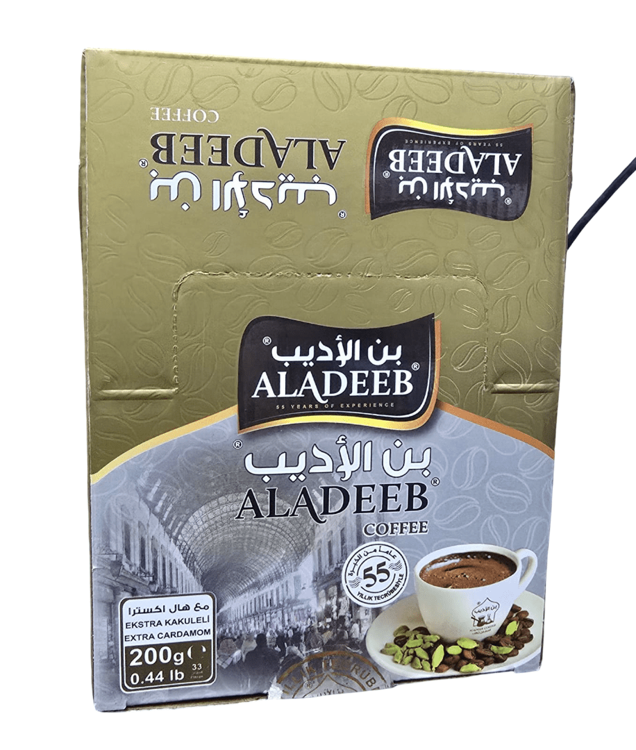 Aladeeb Coffee Extra Cardamom 10 pcs x 200g|الاديب قهوة مع هال اكسترا - 2kShopping