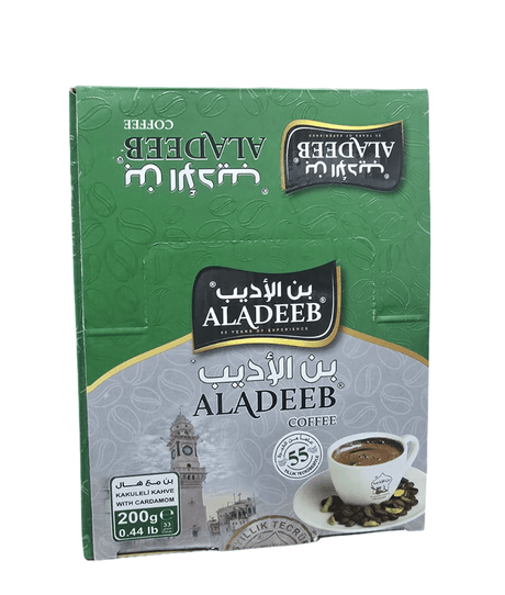 Aladeeb Coffee With Cardamom 10 pcs x 200gالاديب قهوة بن مع هال - 2kShopping