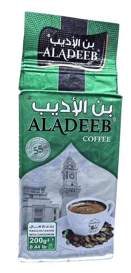 Aladeeb Coffee With Cardamom 200gالاديب قهوة بن مع هال - 2kShopping